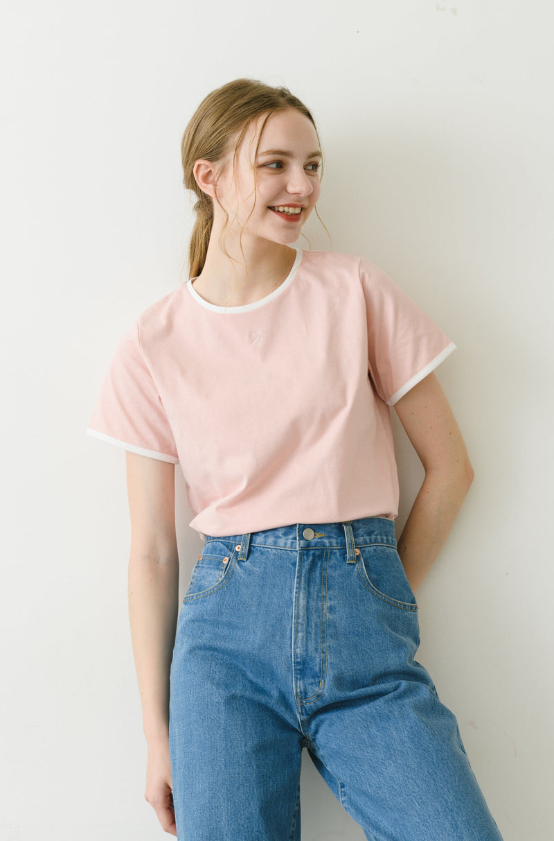 idem heart piping T-shirt