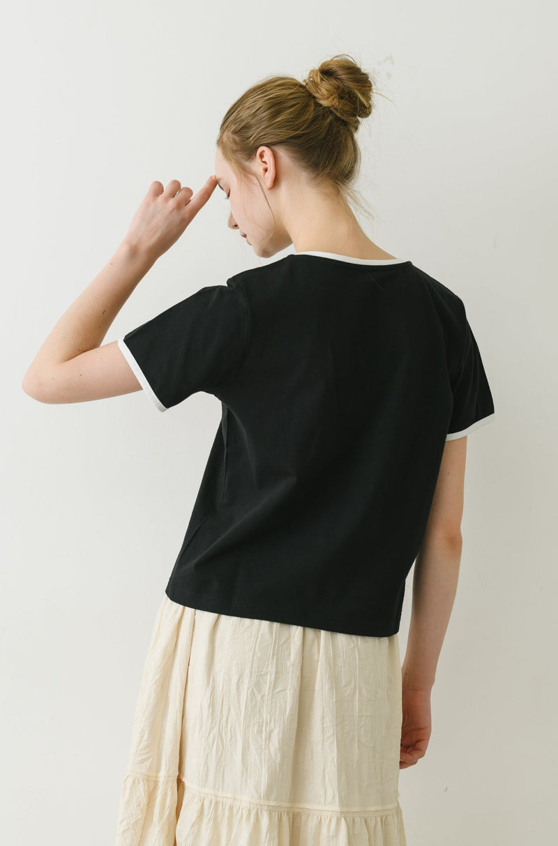idem heart piping T-shirt