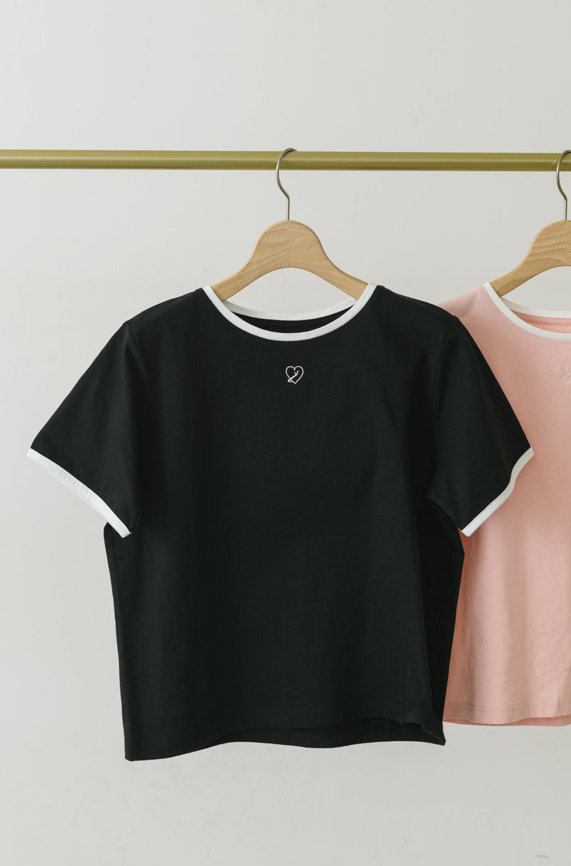 idem heart piping T-shirt