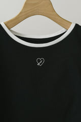 idem heart piping T-shirt
