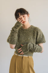 arm warmer mohair knit
