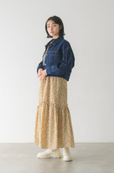 flower frill tiered skirt