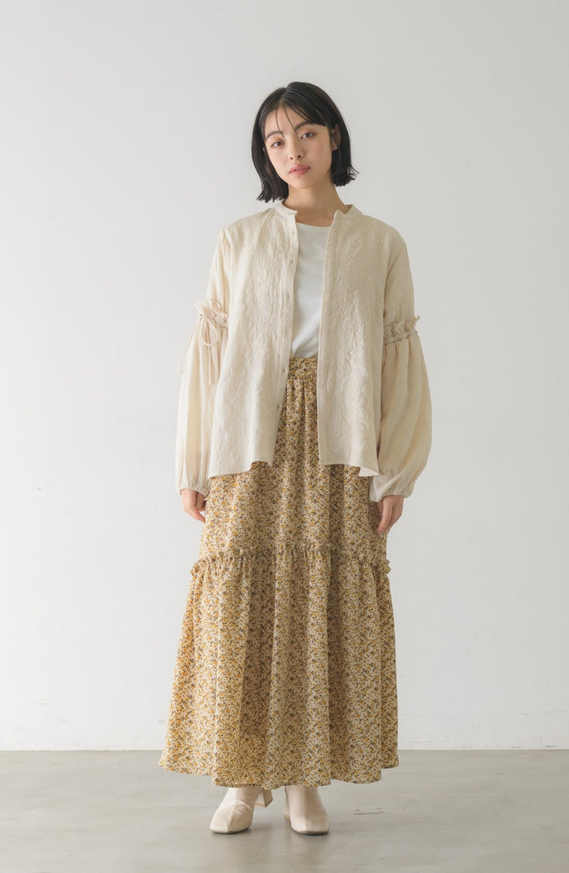 poco poco volume sleeve blouse