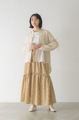 flower frill tiered skirt