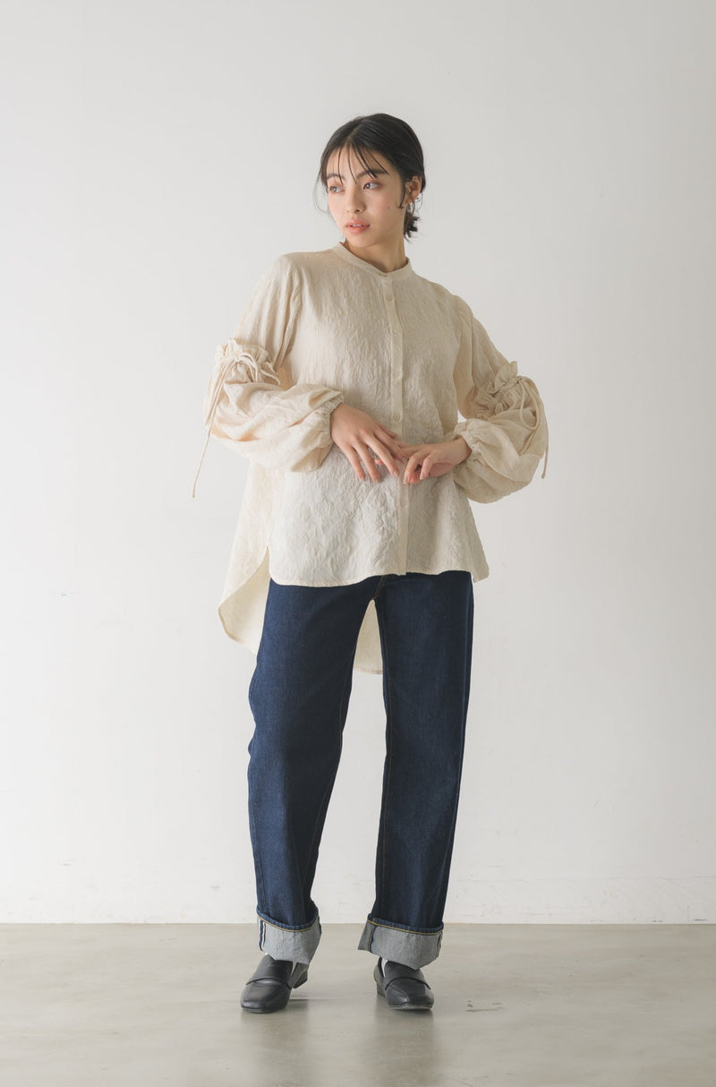 poco poco volume sleeve blouse