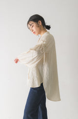 poco poco volume sleeve blouse